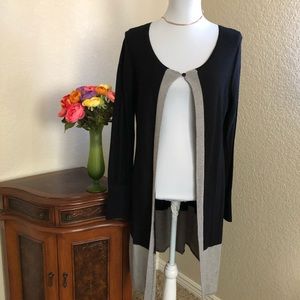 Holly Robinson Peete Long Open Cardigan Sweater